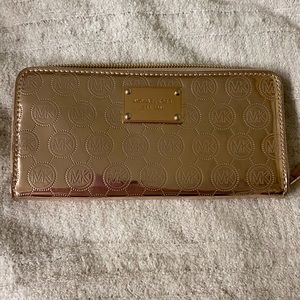 Rose gold wallet